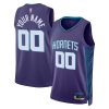 Charlotte Hornets Statement Purple Custom NBA Jersey
