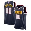 Denver Nuggets Nike Navy Custom NBA Jersey