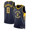 Indiana Pacers Bennedict Mathurin Nike Icon Edition Navy NBA Jersey