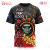 NRL Canberra Raiders Custom Name Number Special Edition NAIDOC T-Shirt