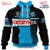 NRL Cronulla-Sutherland Sharks Custom Name Number 2023 Mix Jersey Pullover Hoodie