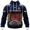 NRL North Queensland Cowboys Custom Name Number 2023 Indigenous Jersey Zip Up Hoodie