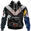NRL Wests Tigers Custom Name Number 2023 Indigenous Jersey Zip Up Hoodie