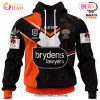 NRL Wests Tigers Custom Name Number 2023 Mix Jersey Pullover Hoodie