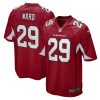 Arizona Cardinals Jonathan Ward Nike Cardinal NFL Game Jersey