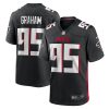 Atlanta Falcons Ta’Quon Graham Nike Black NFL Game Jersey