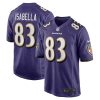 Baltimore Ravens Andy Isabella Nike Purple NFL Game Jersey