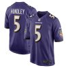 Baltimore Ravens Brett Hundley Nike Purple NFL Game Jersey