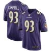 Baltimore Ravens Calais Campbell Nike Purple NFL Game Jersey