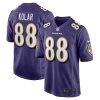 Baltimore Ravens Charlie Kolar Nike Purple NFL Game Jersey