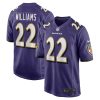 Baltimore Ravens Damarion Williams Nike Purple NFL Game Jersey