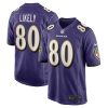 Baltimore Ravens Isaiah Likely Nike Purple NFL Game Jersey