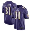 Baltimore Ravens Jamal Lewis Nike Purple NFL Game Jersey