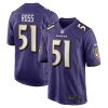 Baltimore Ravens Josh Ross Nike Purple NFL Game Jersey