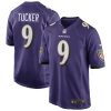 Baltimore Ravens Justin Tucker Nike Purple NFL Game Jersey