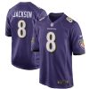 Baltimore Ravens Lamar Jackson Nike Purple NFL Game Jersey