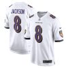 Baltimore Ravens Lamar Jackson Nike White NFL Game Jersey