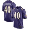 Baltimore Ravens Malik Harrison Nike Purple NFL Game Jersey