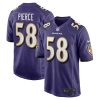 Baltimore Ravens Michael Pierce Nike Purple NFL Game Jersey
