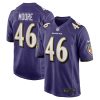 Baltimore Ravens Nick Moore Nike Purple NFL Game Jersey