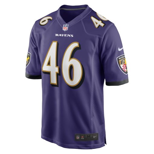 Baltimore Ravens Nick Moore Nike Purple NFL Game Jersey