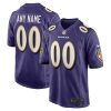 Baltimore Ravens Nike Purple Custom NFL Game Jersey