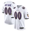 Baltimore Ravens Nike White Custom NFL Game Jersey