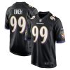 Baltimore Ravens Odafe Oweh Nike Black NFL Game Jersey