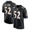 Baltimore Ravens Ray Lewis Nike Black Retired NFL Game Jersey