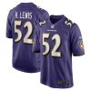 Baltimore Ravens Ray Lewis Nike Purple Retired NFL Game Jersey