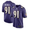 Baltimore Ravens Rayshad Nichols Nike Purple NFL Game Jersey