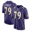 Baltimore Ravens Ronnie Stanley Nike Purple NFL Game Jersey