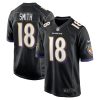 Baltimore Ravens Roquan Smith Nike Black Alternate NFL Game Jersey