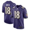 Baltimore Ravens Roquan Smith Nike Purple NFL Game Jersey