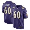 Baltimore Ravens Steven Means Nike Purple NFL Game Jersey