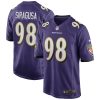 Baltimore Ravens Tony Siragusa Nike Purple NFL Game Jersey