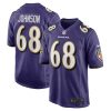 Baltimore Ravens Zack Johnson Nike Purple NFL Game Jersey