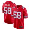 Buffalo Bills Matt Milano Nike Red Alternate NFL Game Jersey