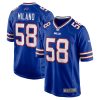 Buffalo Bills Matt Milano Nike Royal NFL Game Jersey