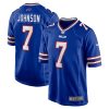 Buffalo Bills Taron Johnson Nike Royal NFL Game Jersey