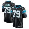 Carolina Panthers Ikem Ekwonu Nike Black NFL Game Jersey