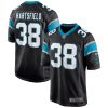 Carolina Panthers Myles Hartsfield Nike Black NFL Game Jersey