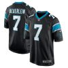 Carolina Panthers Steve Beuerlein Nike Black Retired NFL Game Jersey
