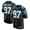 Carolina Panthers Yetur Gross-Matos Nike Black NFL Game Jersey