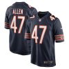 Chicago Bears Chase Allen Nike Navy NFL Game Jersey
