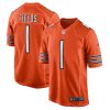 Chicago Bears Justin Fields Nike Orange NFL Game Jersey