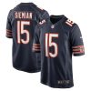 Chicago Bears Trevor Siemian Nike Navy NFL Game Jersey