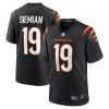 Cincinnati Bengals Trevor Siemian Nike Black NFL Game Jersey