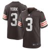 Cleveland Browns Cade York Nike Brown NFL Game Jersey