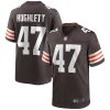 Cleveland Browns Charley Hughlett Nike Brown NFL Game Jersey